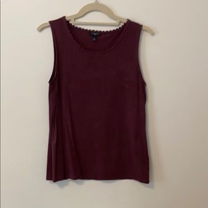 Talbots scalloped tank
